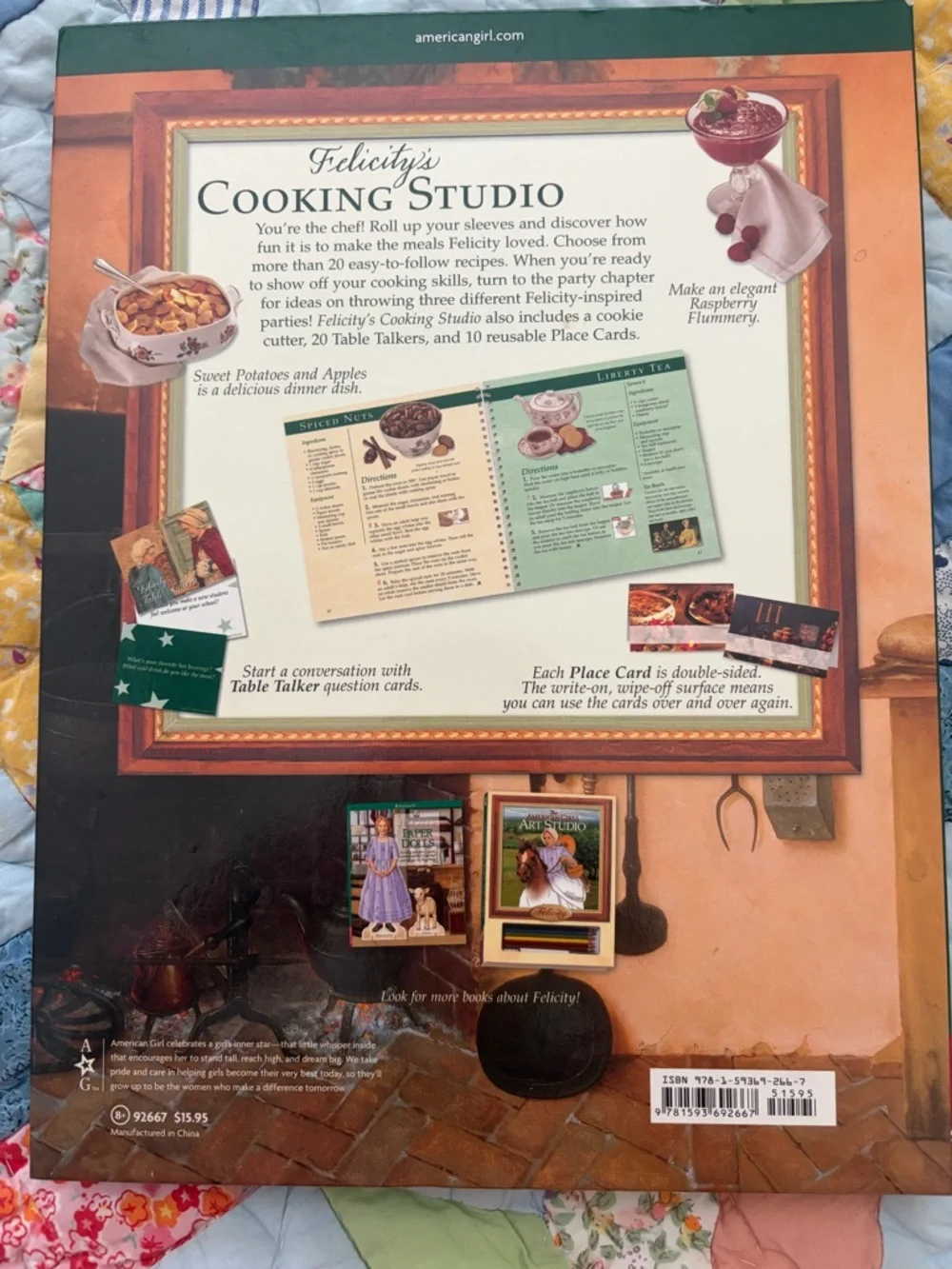 American Girl Felicity Cooking Studio Play Set - Red, Cream, Green